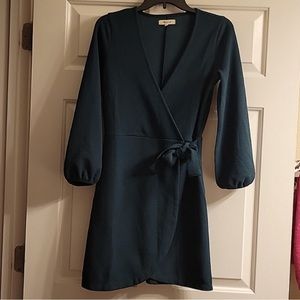 Madewell Teal Wrap Dress